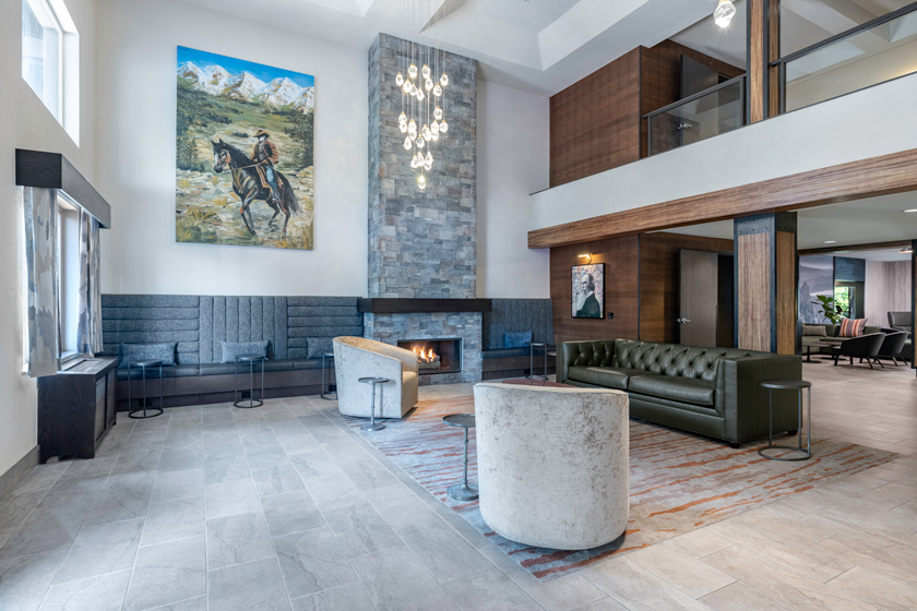 Interior photo of commercial space with retouched lighting, color balance, and object cleanup.