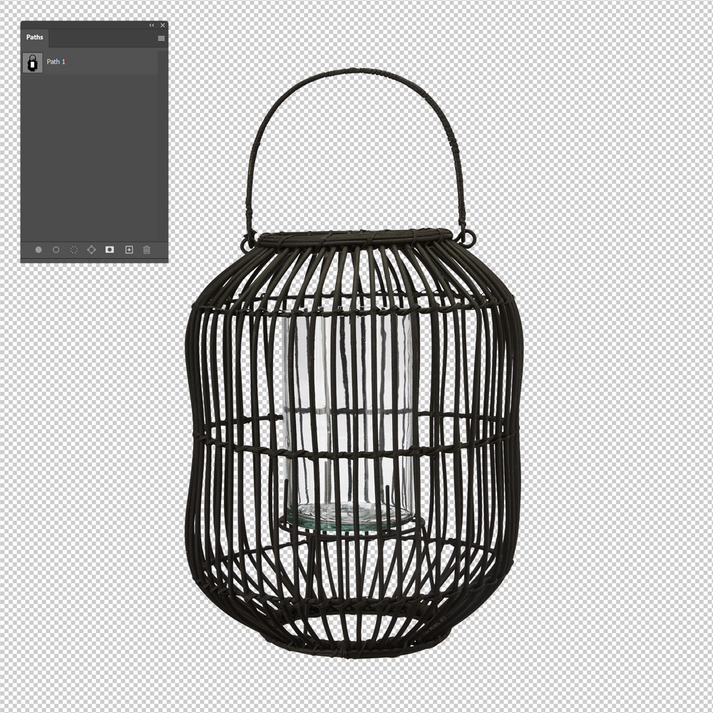 Image with precise clipping path applied for clean cut-out.